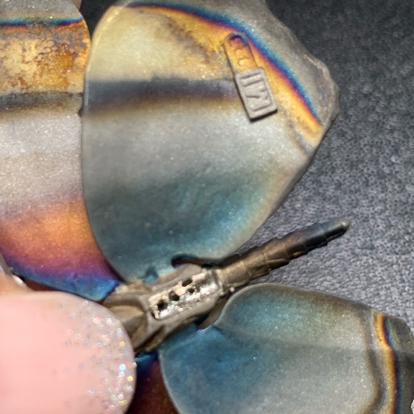 Butterfly brooch made in Italy 925 silver - Picture 4 of 7